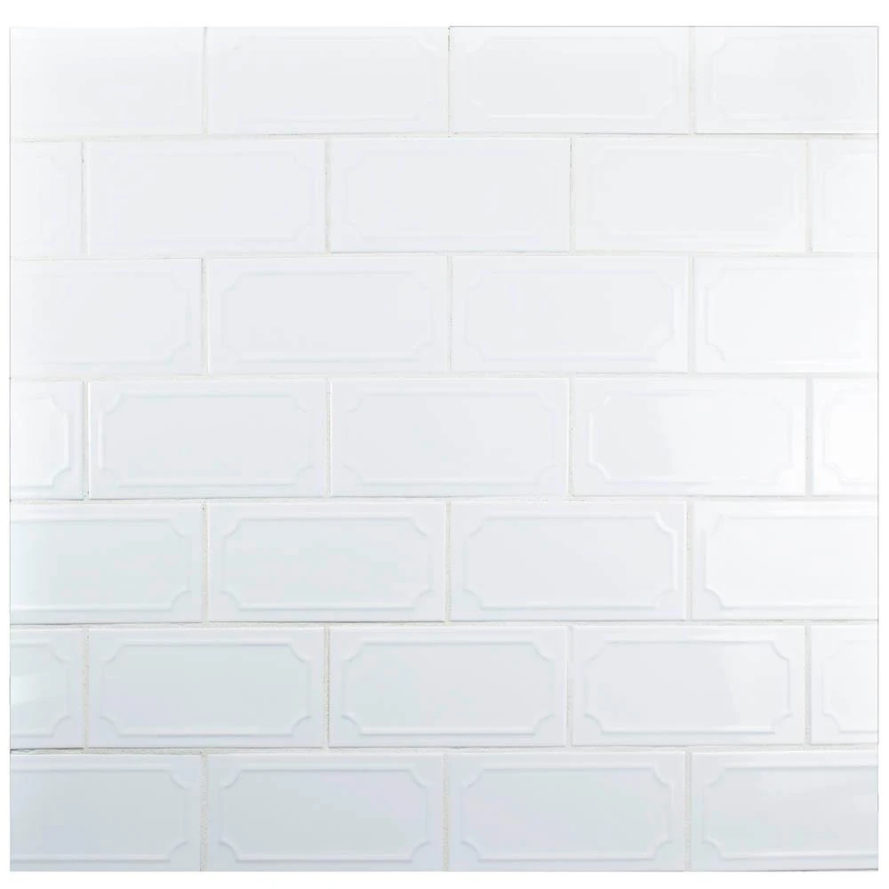 Merola Tile Santorini Blanco 4 In. X 7-7/8 In. Ceramic Subway Wall Tile (12 Sq. Ft. / Case) 13 Merola Tile Santorini Blanco 4 In. X 7-7/8 In. Ceramic Subway Wall Tile (12 Sq. Ft. / Case) - Image 13