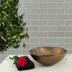 MSI Pebble 3 In. X 9 In. X 8mm Glossy Glass Gray Subway Tile (3.8 Sq. Ft. /case) -Floor Promotion Store e5fc45f4ebe3e998615341fefecab487 1800x1800