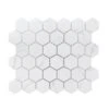 Jeffrey Court Whisper Valley White 11 In. X 12.687 In. X 6 Mm Hexagon Matte Porcelain Wall And Floor Mosaic Tile