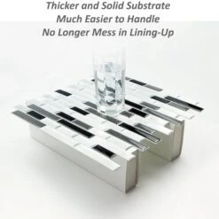 Crystiles Black, Deep Grey And Brushed Silver 12 In. X 12 In. Peel And Stick Vinyl Wall Tile Backsplash, "Pro" Series Thicker Version (4-Pack) 17 Crystiles Black, Deep Grey And Brushed Silver 12 In. X 12 In. Peel And Stick Vinyl Wall Tile Backsplash, "Pro" Series Thicker Version (4-Pack) -Floor Promotion Store e6d0a4f4 199f 4fd9 9220 639751dd360c 1.b6915832e91322038421c19269f52caf 1800x1800