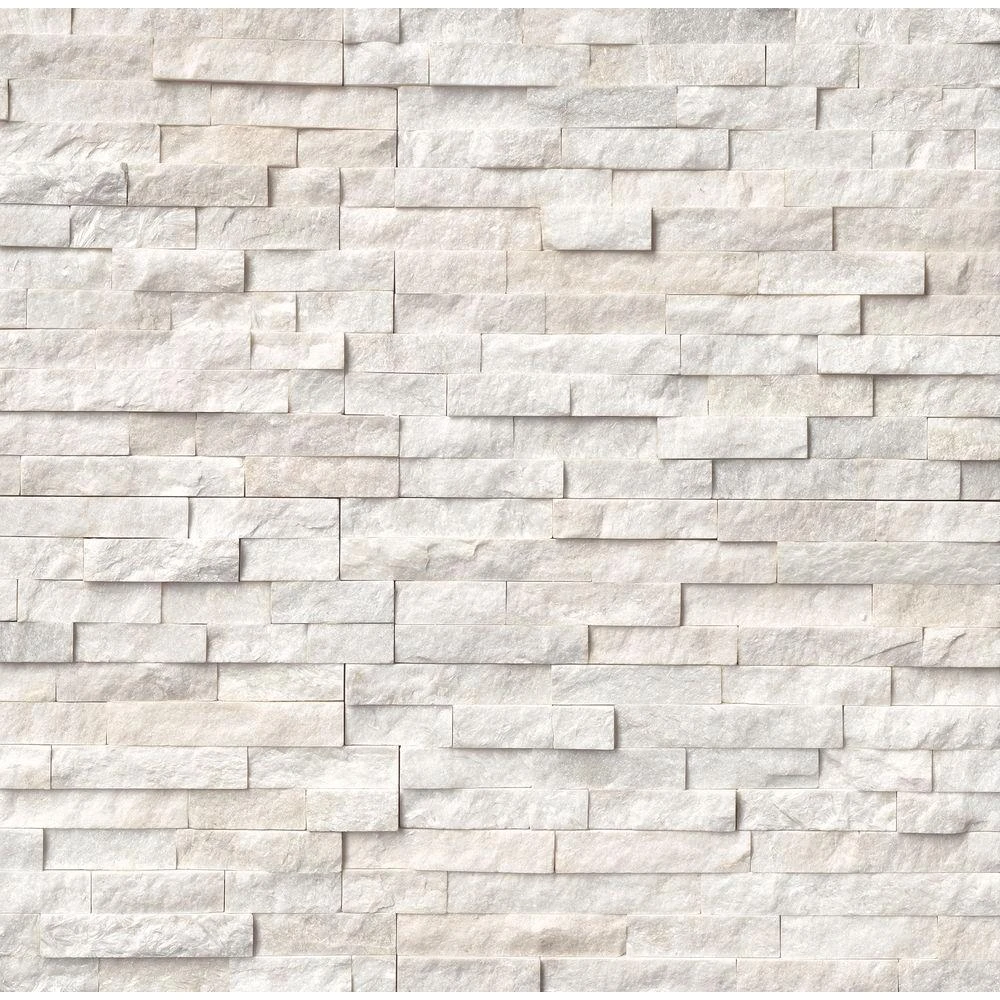 MSI Arctic White Ledger Panel 6 In. X 24 In. Natural Marble Wall Tile (10 Cases / 60 Sq. Ft. / Pallet) 1 MSI Arctic White Ledger Panel 6 In. X 24 In. Natural Marble Wall Tile (10 Cases / 60 Sq. Ft. / Pallet)