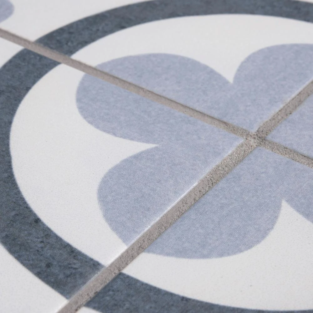 Merola Tile Amberes Azul II 13 In. X 13 In. Ceramic Floor And Wall Tile (15.85 Sq. Ft./Case) 2 Merola Tile Amberes Azul II 13 In. X 13 In. Ceramic Floor And Wall Tile (15.85 Sq. Ft./Case) - Image 2