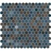MSI Penny Round Azul 11.3 In. X 12.2 In. X 6mm Glossy Porcelain Mesh-Mounted Mosaic Tile (14.4 Sq. Ft. / Case)