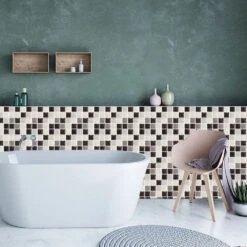 10/20 Pieces Backsplash Tile For Kitchen Mosaic Square Peel And Stick Tile, 3.94x3.94" -Floor Promotion Store ea04a341 a9da 415c b82b 76e0209571c1.9242180b01b924b6a0e0ec035dccb89c 1800x1800