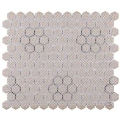 Merola Tile Metro Hex Matte White With Flower 10-1/4 In. X 11-3/4 In. X 6mm Porcelain Mosaic Tile (8.56 Sq. Ft. / Case) 20 Merola Tile Metro Hex Matte White With Flower 10-1/4 In. X 11-3/4 In. X 6mm Porcelain Mosaic Tile (8.56 Sq. Ft. / Case) -Floor Promotion Store ea1c41b2fdbdcbcfaf2972f6a5d032ac 1800x1800