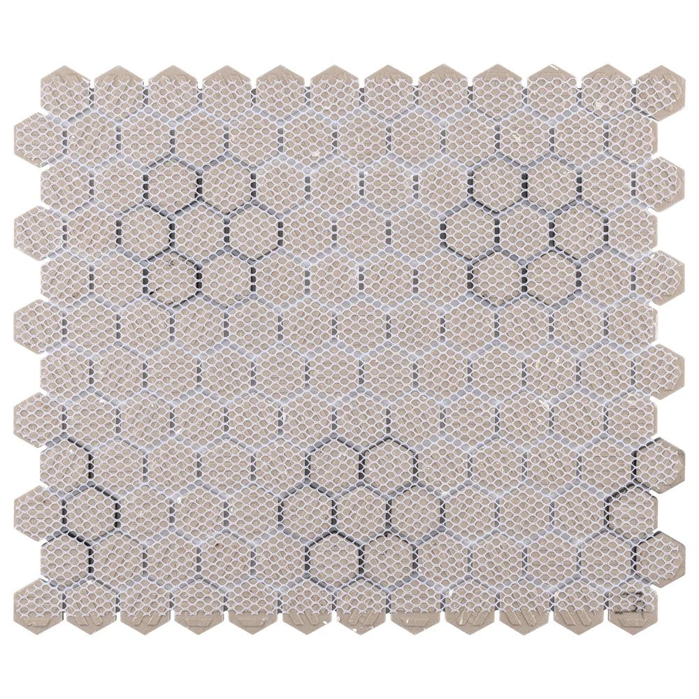 Merola Tile Metro Hex Matte White With Flower 10-1/4 In. X 11-3/4 In. X 6mm Porcelain Mosaic Tile (8.56 Sq. Ft. / Case) 9 Merola Tile Metro Hex Matte White With Flower 10-1/4 In. X 11-3/4 In. X 6mm Porcelain Mosaic Tile (8.56 Sq. Ft. / Case) - Image 9