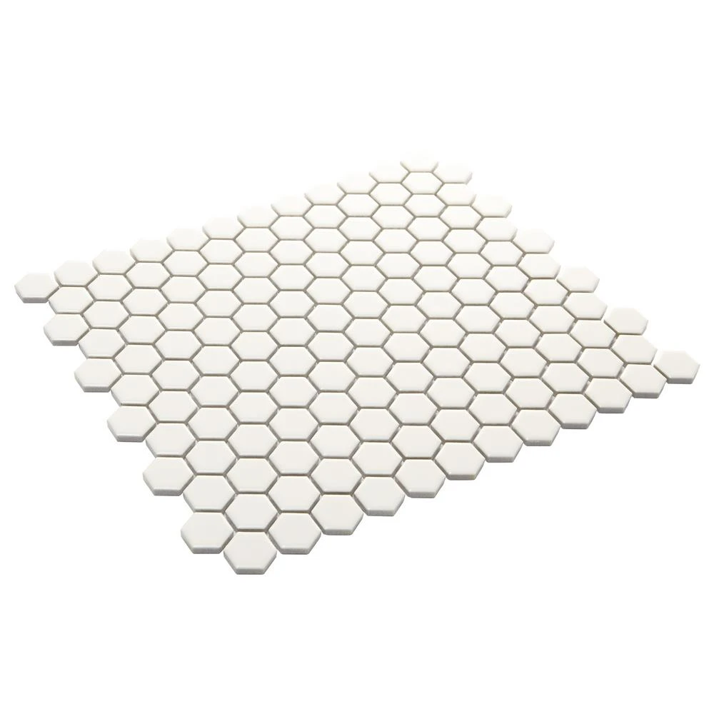 Daltile Premier Accents Powder White Hexagon 10 In. X 12 In. X 4 Mm Porcelain Mosaic Floor And Wall Tile (0.84 Sq. Ft. / Piece) 3 Daltile Premier Accents Powder White Hexagon 10 In. X 12 In. X 4 Mm Porcelain Mosaic Floor And Wall Tile (0.84 Sq. Ft. / Piece) - Image 3