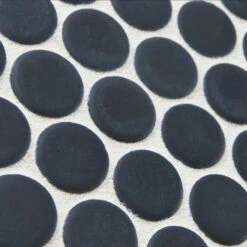 Merola Tile Hudson Penny Round Matte Black 12 In. X 12-5/8 In. X 5 Mm Porcelain Mosaic Tile (10.74 Sq. Ft. / Case) 20 Merola Tile Hudson Penny Round Matte Black 12 In. X 12-5/8 In. X 5 Mm Porcelain Mosaic Tile (10.74 Sq. Ft. / Case) -Floor Promotion Store ea8b1afa3af741f256bcfced11919dca 1800x1800