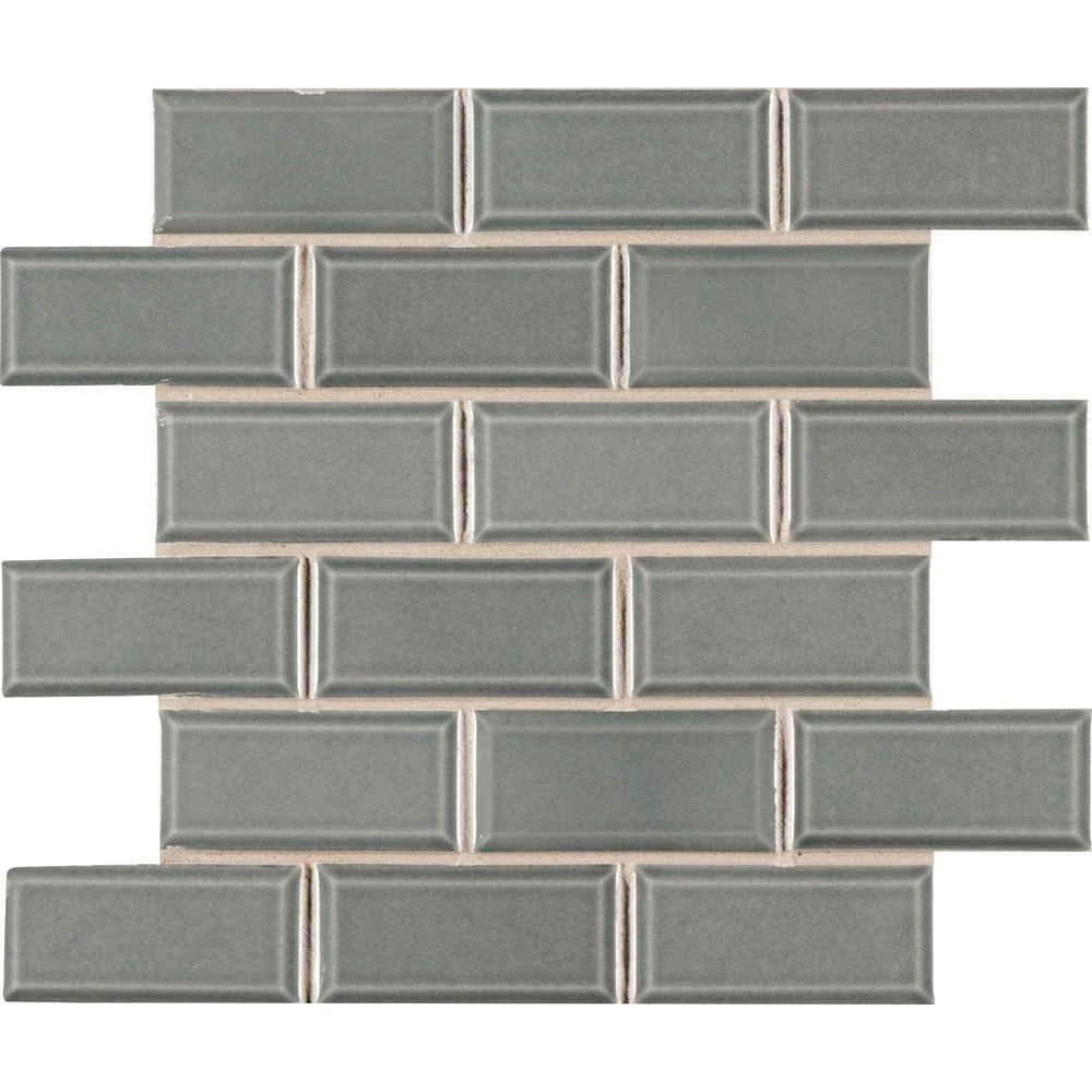 MSI Bright White Bevel 11.47 In. X 11.63 In. X 6 Mm Glossy Porcelain Mesh-Mounted Mosaic Tile (13.35 Sq. Ft. / Case) 7 MSI Bright White Bevel 11.47 In. X 11.63 In. X 6 Mm Glossy Porcelain Mesh-Mounted Mosaic Tile (13.35 Sq. Ft. / Case) - Image 7