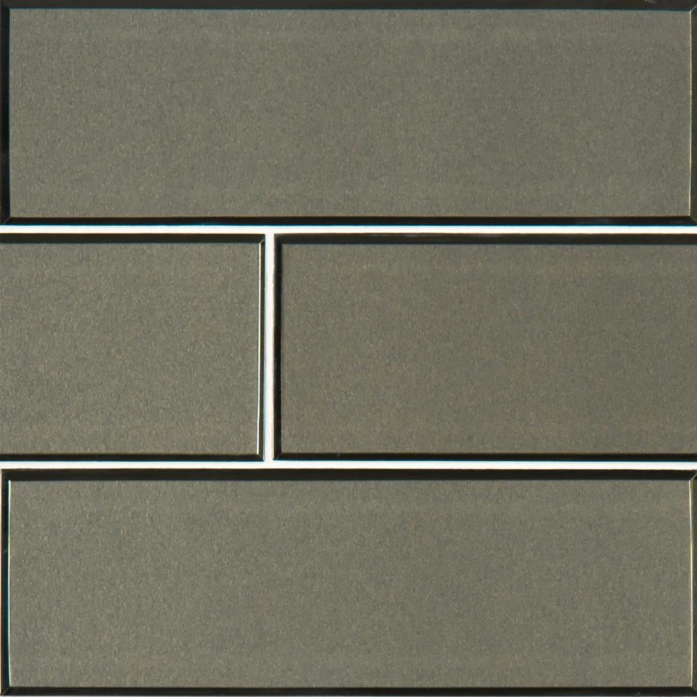 MSI Metallic 4 In. X 12 In. Glossy Glass Gray Subway Tile (5 Sq. Ft. / Case) 8 MSI Metallic 4 In. X 12 In. Glossy Glass Gray Subway Tile (5 Sq. Ft. / Case) - Image 8