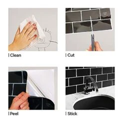 Subway Black 12 In. W X 12 In. H Peel And Stick Decorative Mosaic Wall Tile Backsplash (5 Tiles) 12 Subway Black 12 In. W X 12 In. H Peel And Stick Decorative Mosaic Wall Tile Backsplash (5 Tiles) -Floor Promotion Store ef85eb754b5cc94a8a9631e85b6471bd 1800x1800