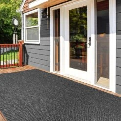 Heavy-Duty Ribbed Indoor/Outdoor Carpet With Rubber Marine Backing - Charcoal Black 6' X 10' - Several Sizes Available - Carpet Flooring For Patio, Porch, Deck, Boat, Basement Or Garage 17 Heavy-Duty Ribbed Indoor/Outdoor Carpet With Rubber Marine Backing - Charcoal Black 6' X 10' - Several Sizes Available - Carpet Flooring For Patio, Porch, Deck, Boat, Basement Or Garage -Floor Promotion Store f454e289 a0a9 4458 a656 89bb17d83a86 1.123ed6498524d86661bcda440b833346 1800x1800