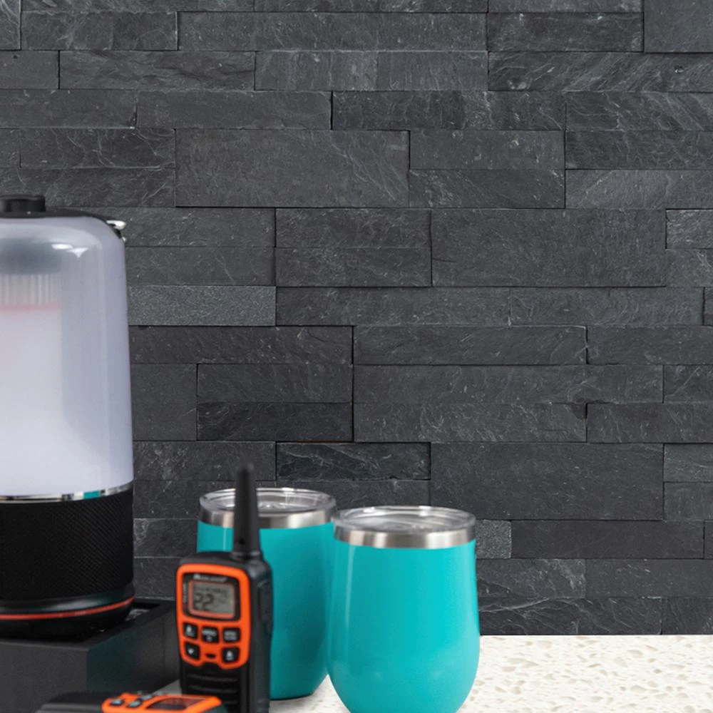 MSI Midnight Ash Veneer Peel And Stick 6 In. X 22 In. Honed Slate Wall Tile (13.80 Sq. Ft. / Case) 8 MSI Midnight Ash Veneer Peel And Stick 6 In. X 22 In. Honed Slate Wall Tile (13.80 Sq. Ft. / Case) - Image 8