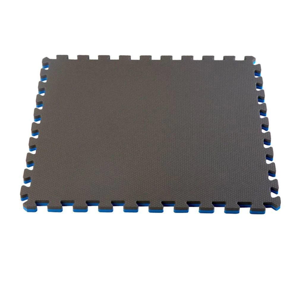 Norsk Blue/Black 24 In. X 24 In. EVA Foam Sport Multi-Purpose Reversible Interlocking Tile (24-Tile) 1 Norsk Blue/Black 24 In. X 24 In. EVA Foam Sport Multi-Purpose Reversible Interlocking Tile (24-Tile)