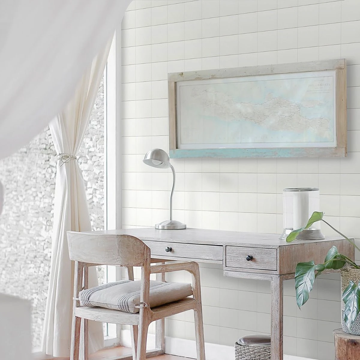 Bond Tile Easy Luxe Square White 12 In. X 12 In. SPC Peel And Stick Tile (1 Sq. Ft. / Sheet) 4 Bond Tile Easy Luxe Square White 12 In. X 12 In. SPC Peel And Stick Tile (1 Sq. Ft. / Sheet) - Image 4