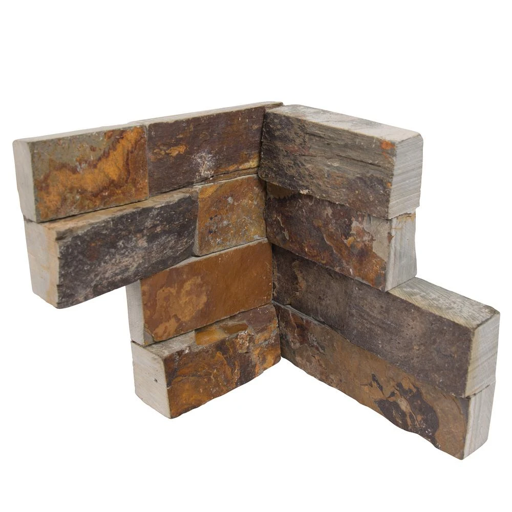 MSI California Gold Ledger Corner 6 In. X 6 In. Natural Slate Wall Tile (2 Sq. Ft. / Case) 6 MSI California Gold Ledger Corner 6 In. X 6 In. Natural Slate Wall Tile (2 Sq. Ft. / Case) - Image 6