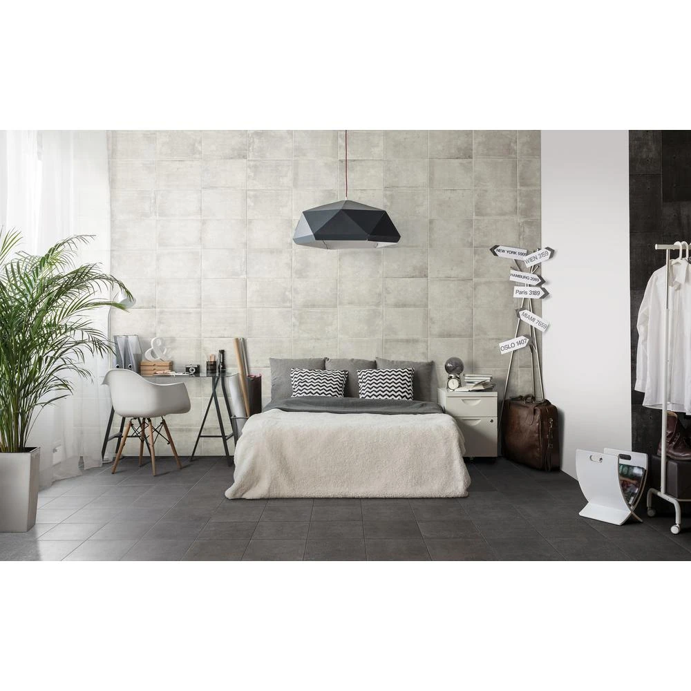 Marazzi Eclectic Vintage Charcoal Concrete 12 In. X 12 In. Porcelain Floor And Wall Tile (14.55 Sq. Ft. / Case) 4 Marazzi Eclectic Vintage Charcoal Concrete 12 In. X 12 In. Porcelain Floor And Wall Tile (14.55 Sq. Ft. / Case) - Image 4