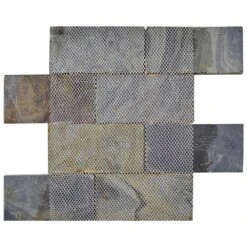 Merola Tile Crag Subway Sunset 11-3/4 In. X 11-3/4 In. X 10 Mm Slate Mosaic Tile 17 Merola Tile Crag Subway Sunset 11-3/4 In. X 11-3/4 In. X 10 Mm Slate Mosaic Tile -Floor Promotion Store fc716f20e34206e72226bbf4cf8a248c 1800x1800