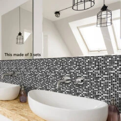 UKAP 10Pcs Mosaic Pattern Waterproof Wall Tile Stickers Peel And Stick Tile Kitchen Backsplash Wallpaper Sticker 15x15cm/20x20cm -Floor Promotion Store fcaa1fc3 64ba 4528 b3d9 3eb260a05e36 1.a3afcf6d198d786837193a79658a0c81 1800x1800